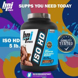 103321-เวย์โปรตีน สูตรลดไขมัน ขนาด 5 ปอนด์-BPI-ISO HD WHEY PROTEIN